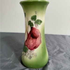 Handcrafted floral vase early 1900s‎